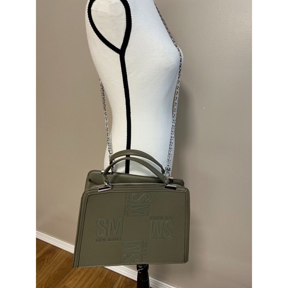 Steve Madden Bmatteo Top Handle Satchel In Olive … - image 2